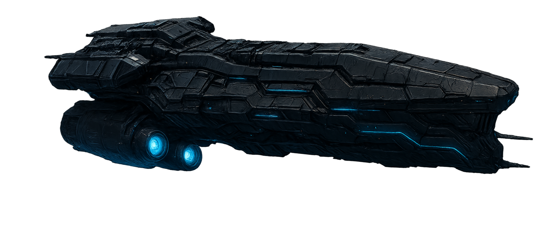 Frégate bleue d'Exile Revive en plein vol